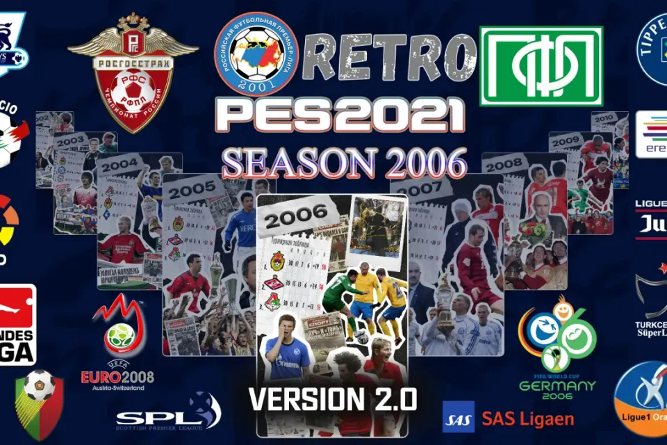 💥PES 2021 retro MOD 2006 RPL/FNL+GAMES💥