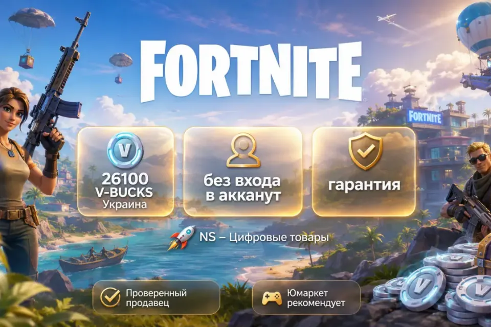 🔰 Fortnite Украина — [26100 V-BUCKS / любая платформа / без входа в акканут] 🔰