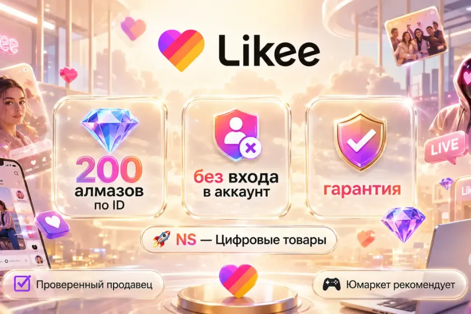 🔰 Likee Алмазы — [200 шт по ID на Ваш аккaунт] 🔰