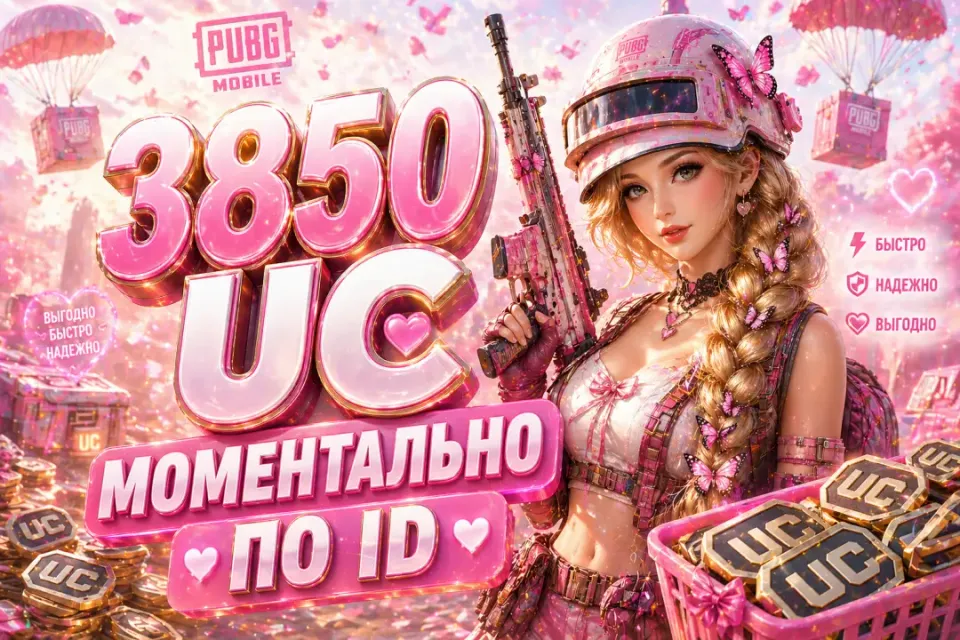 💚МОМЕНТАЛЬНО💚3850 UC ПО ID ПО ЛУЧШЕЙ ЦЕНЕ💚