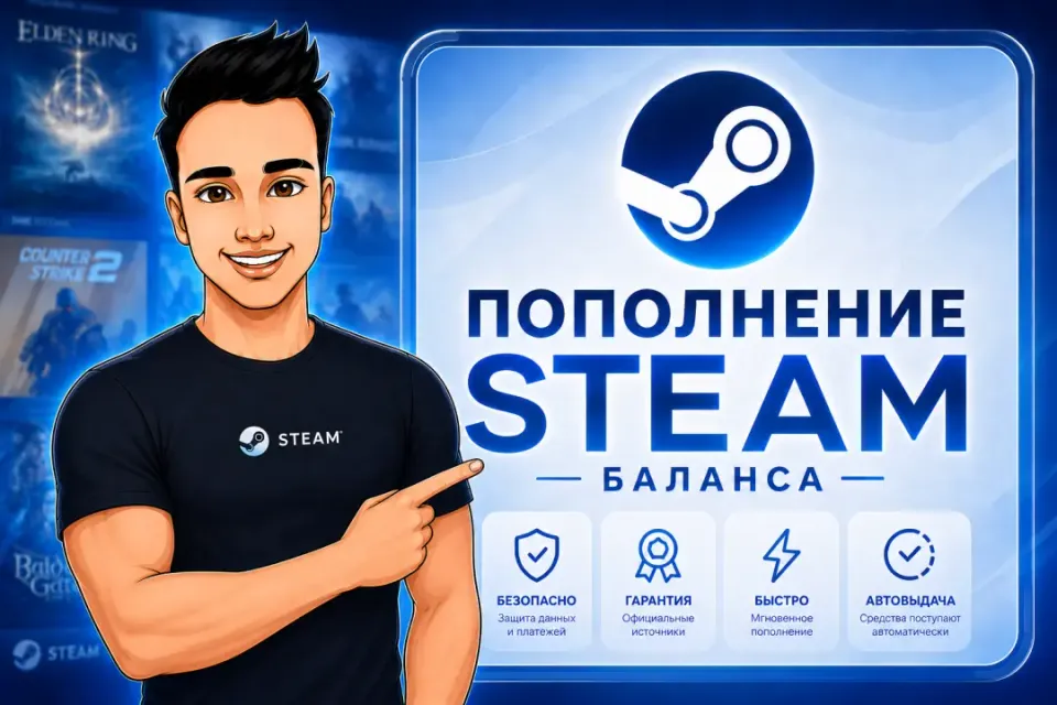 💎БЫСТРОЕ ПОПОЛНЕНИЕ STEAM 24/7💎ОТ БЛОГЕРА
