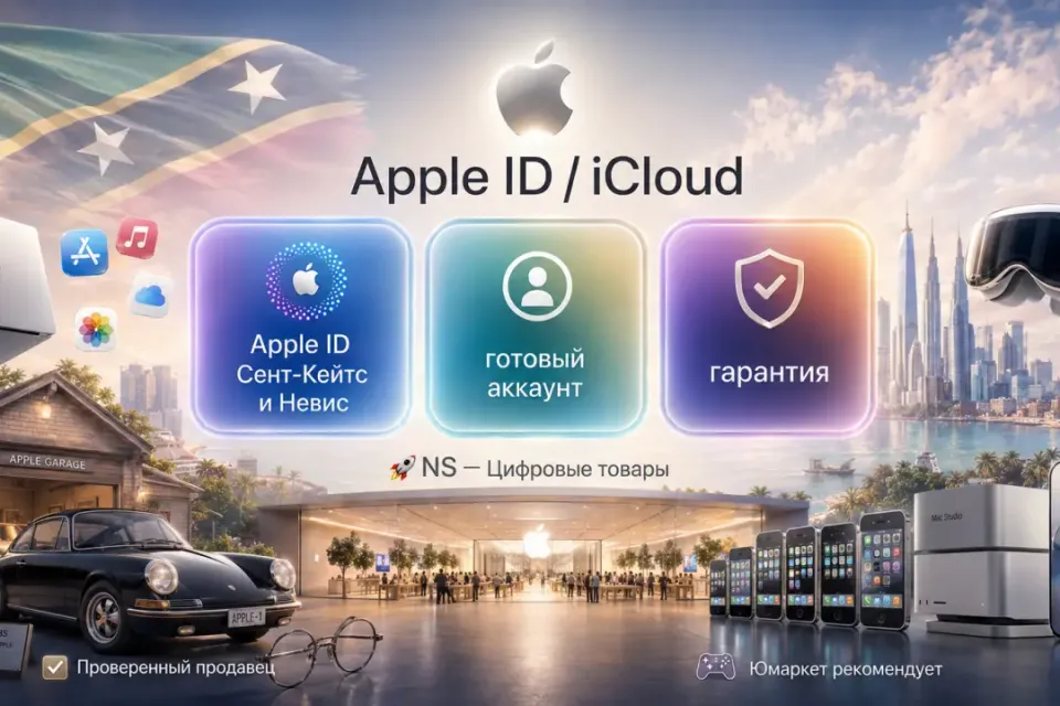 🔰 Готовый Apple ID — [Сент-Кейтс и Невис / Без 2FA] 🔰