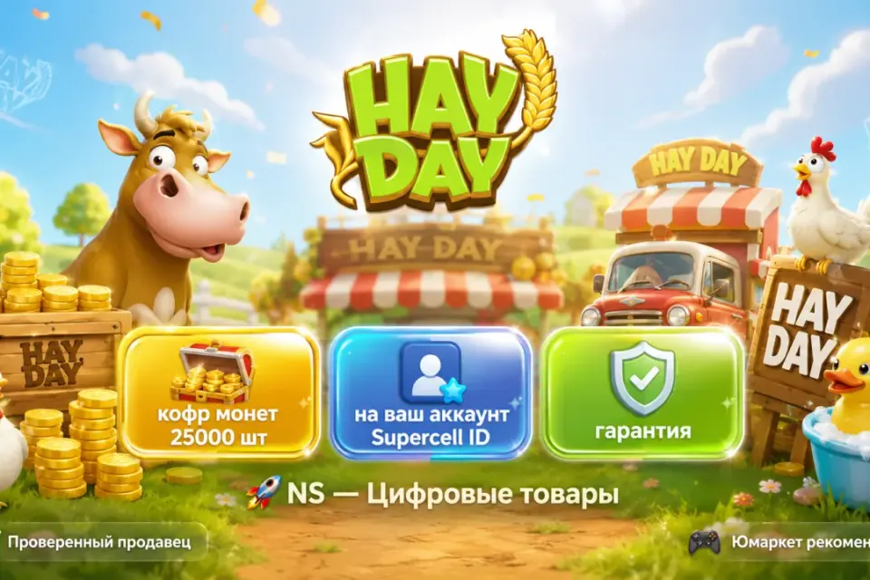 🔰 Hay Day — [кофр монет 25000 шт на Ваш аккаунт] 🔰