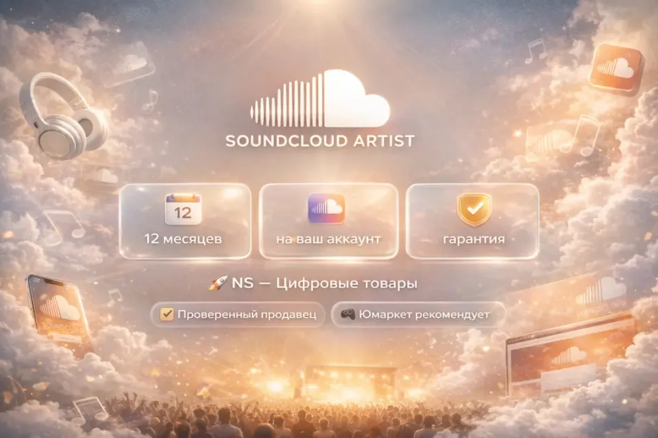 🔰 SoundCloud Artist — [12 месяцев на Ваш аккаунт] 🔰