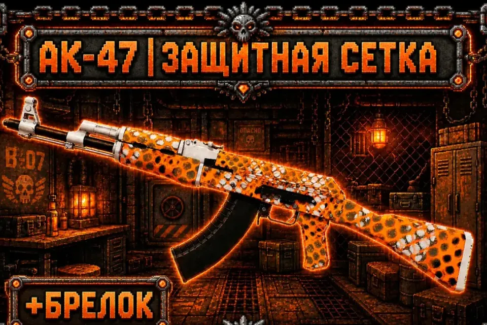 ✦💥AK-47 | ЗАЩИТНАЯ СЕТКА💥✦+БРЕЛОК И БОНУС