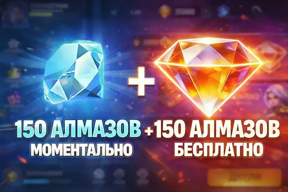 💎150+150 Алмазов💎 ✅Быстро и Надёжно✅