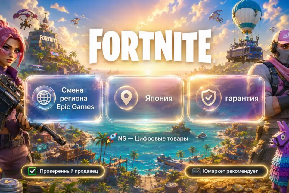 🔰 Fortnite Epic Games — [смена региона Япония] 🔰