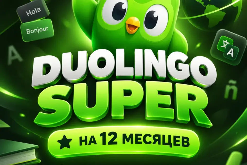 Duolingo Super | 12 мес | Подарочная ссылка
