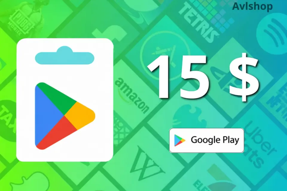 🎁 США 15 USD – Подарочная карта Google Play 🇺🇸 Автовыдача!