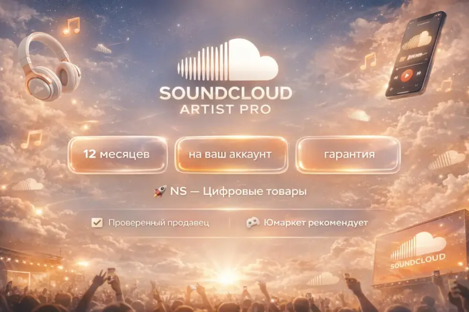 🔰 SoundCloud Artist Pro — [12 месяцев на Ваш аккаунт] 🔰