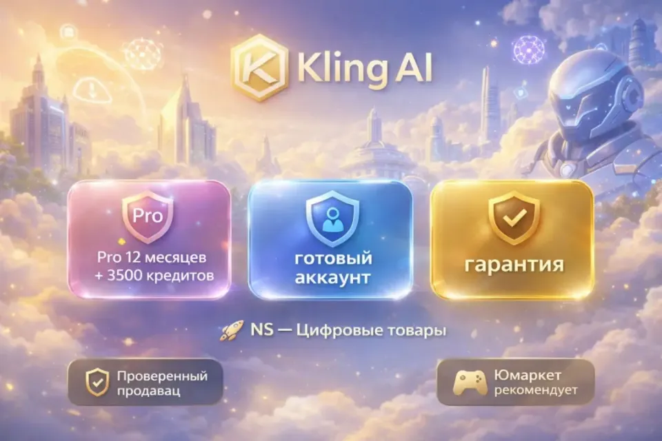 🔰 Kling AI Pro — [12 месяцев 24000 + 3500 кредитов / готовый аккаунт] 🔰