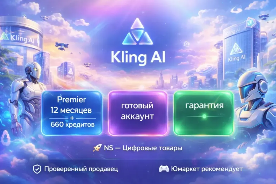 🔰 Kling AI Premier — [12 месяцев 60000 + 660 кредитов / готовый аккаунт] 🔰