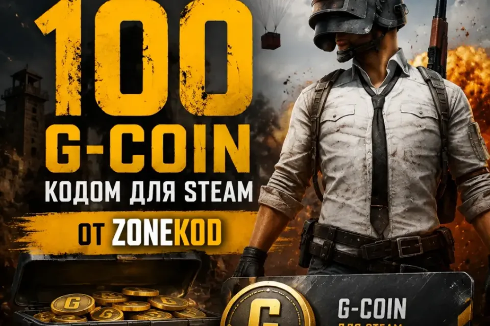 ⭐PUBG | Моментально | Код Steam | Любой сервер⭐🔥🍁100 G-coin🍁🔥