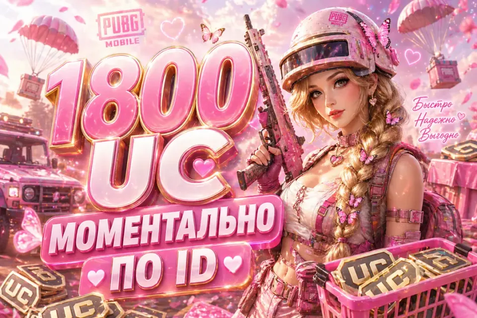 💚МОМЕНТАЛЬНО💚1800 UC ПО ID ПО ЛУЧШЕЙ ЦЕНЕ💚