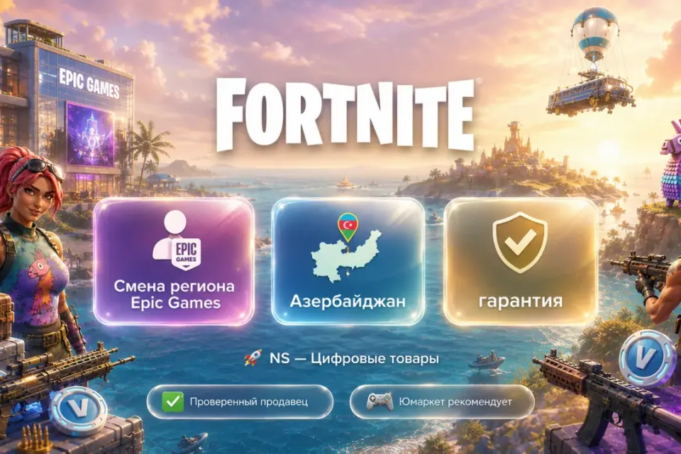 🔰 Fortnite Epic Games — [смена региона Азербайджан] 🔰