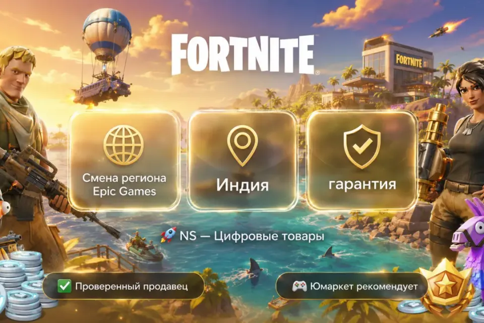 🔰 Fortnite Epic Games — [смена региона Индия] 🔰