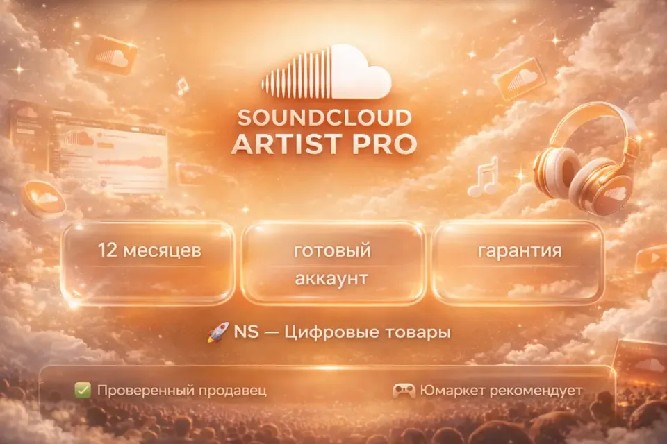 🔰 SoundCloud Artist Pro — [12 месяцев готовый аккаунт] 🔰