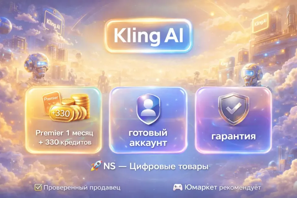 🔰 Kling AI Premier — [1 месяц 5000 + 330 кредитов / готовый аккаунт] 🔰