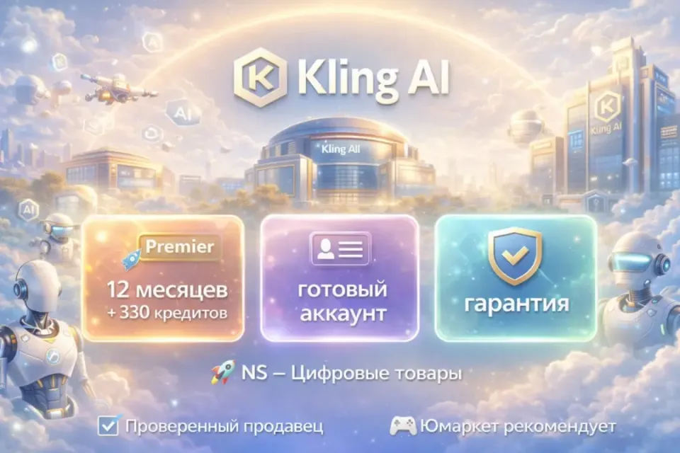 🔰 Kling AI Premier — [12 месяцев 60.000 + 330 кредитов / готовый аккаунт] 🔰