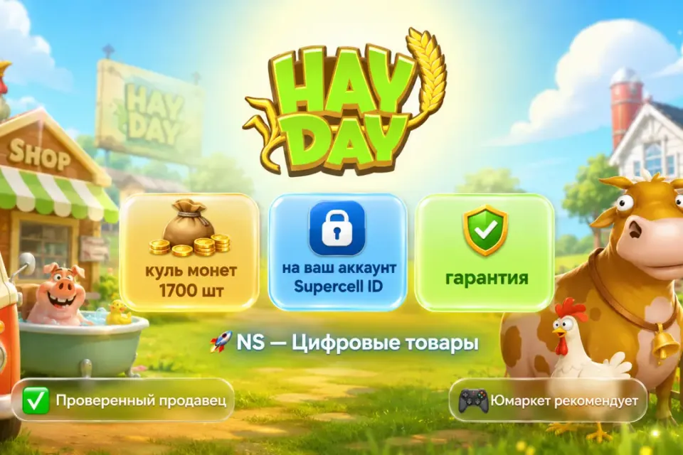 🔰 Hay Day — [куль монет 1700 шт на Ваш аккаунт] 🔰