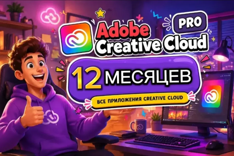 🔥Adobe Creative Cloud на 12 месяцев | ЛИЧНЫЙ АККАУНТ✅