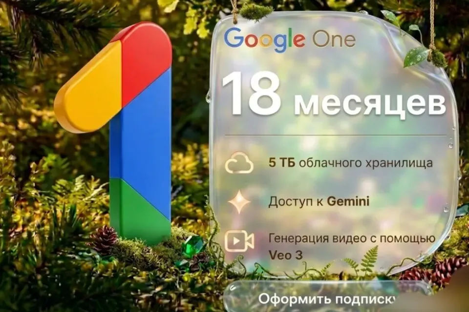 🔥[БЕЗ ВХОДА]🔥Google one 5TB + Gemini pro | 18 месяцев
