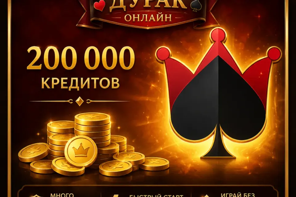 200 000 кредитов Дурак Онлайн 🪙 Быстрый и безопасный перевод