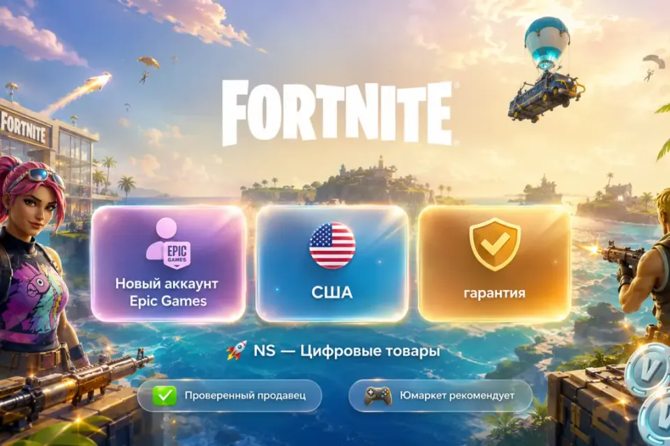 🔰 Fortnite Epic Games — [новый аккаунт США] 🔰