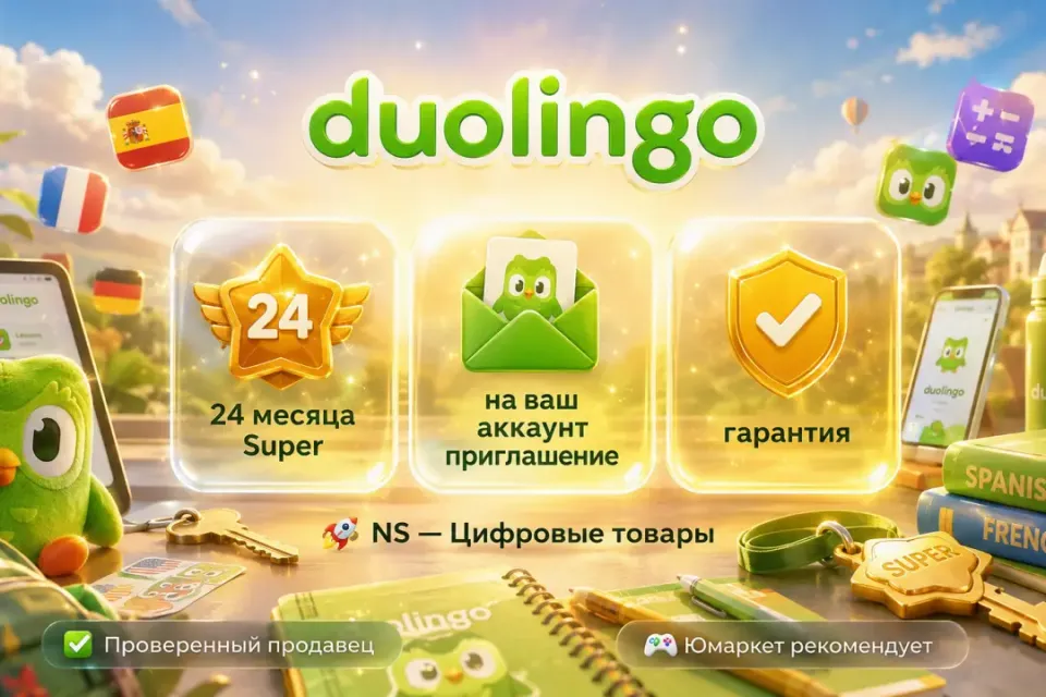 🔰 Duolingo Super — [24 месяца подписка на Ваш аккаунт] 🔰