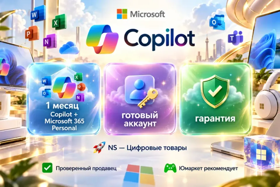 🔰 Copilot AI — [1 месяц + Microsoft 365 Personal готовый аккаунт] 🔰