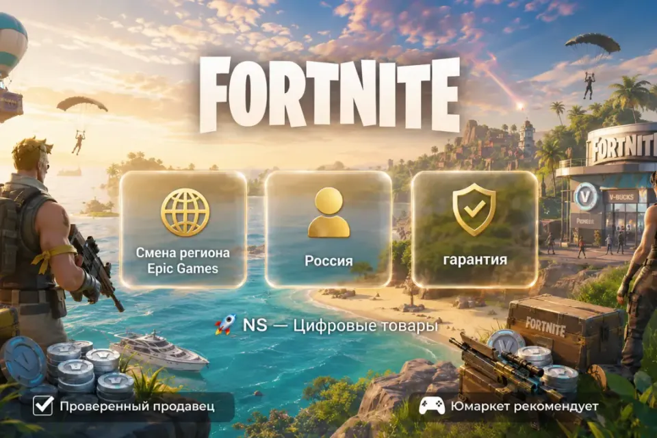 🔰 Fortnite Epic Games — [смена региона Россия] 🔰