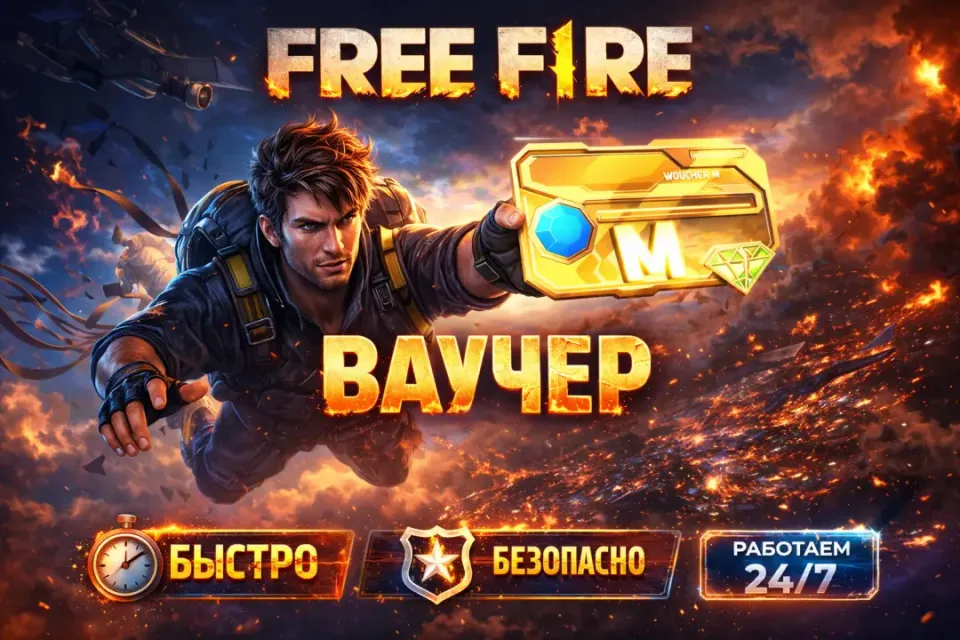 🪪ВАУЧЕР НА МЕСЯЦ🪪FREE FIRE 🪪МОМЕНТАЛЬНО ПО ID 🪪