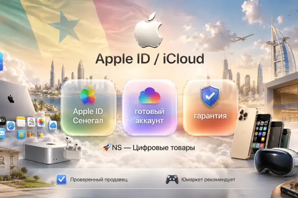 🔰 Готовый Apple ID — [Сенегал / Без 2FA] 🔰