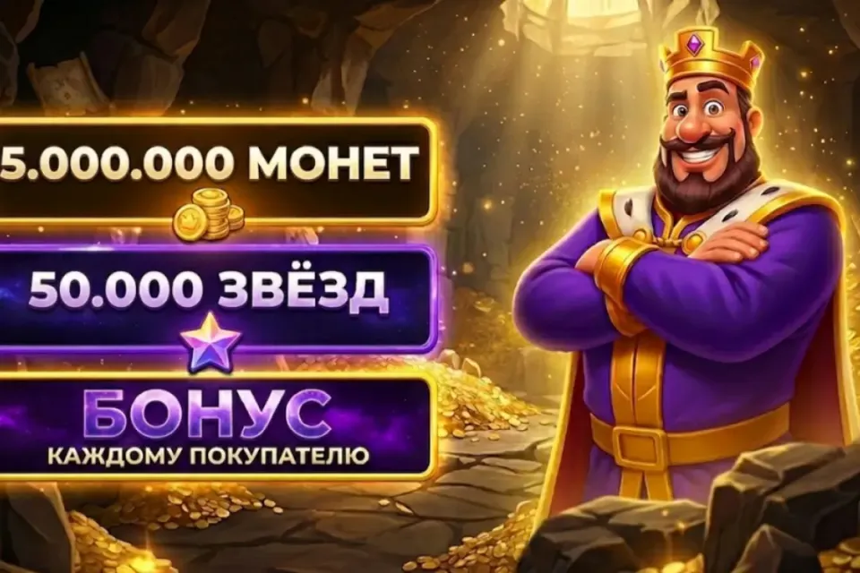 └ANDROID | iOS┘👑 5.000.000 МОНЕТ ⭐ 50.000 ЗВЁЗД + БОНУС 💎 rmc
