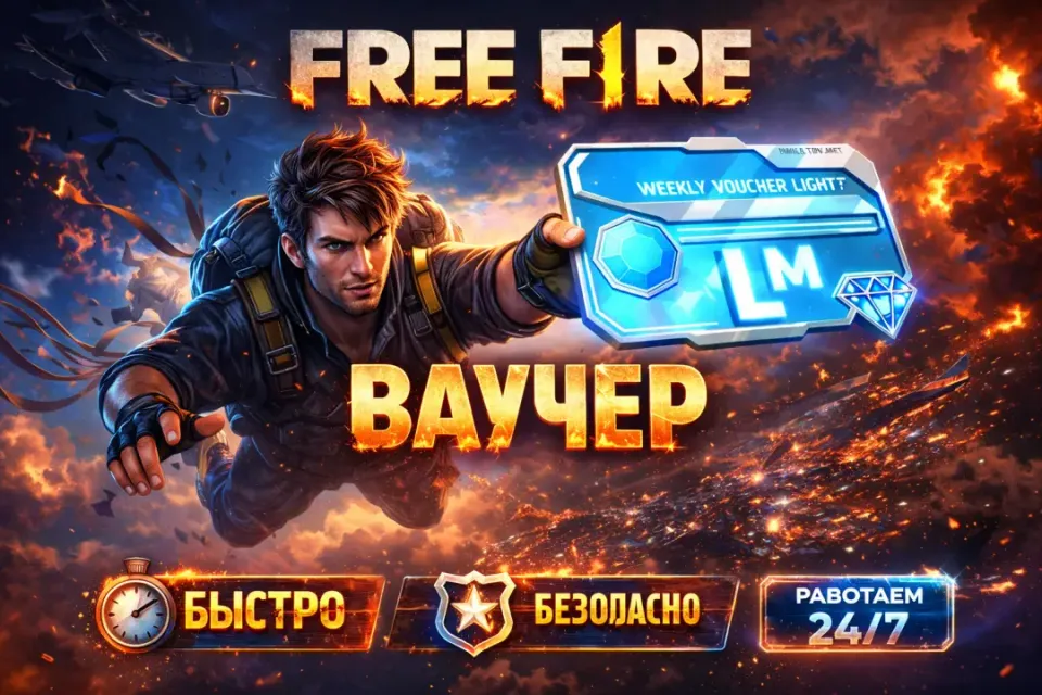 🪪НЕДЕЛЬНЫЙ ВАУЧЕР LIGHT 🪪FREE FIRE 🪪МОМЕНТАЛЬНО ПО ID 🪪