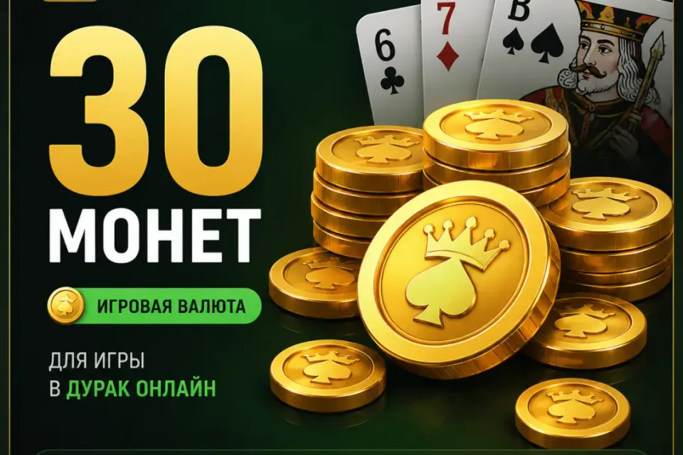 🃏 Дурак Онлайн 30 МОНЕТ 🪙 БЫСТРО И БЕЗОПАСНО