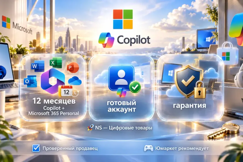 🔰 Copilot AI — [12 месяцев + Microsoft 365 Personal готовый аккаунт] 🔰