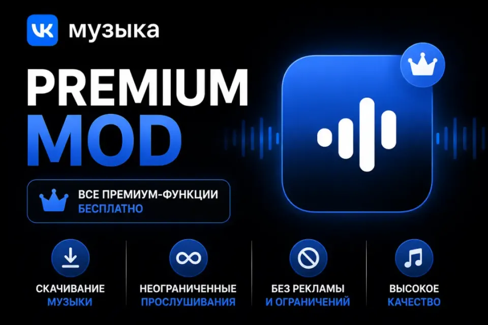 🔓VK Музыка Premium MOD🔥