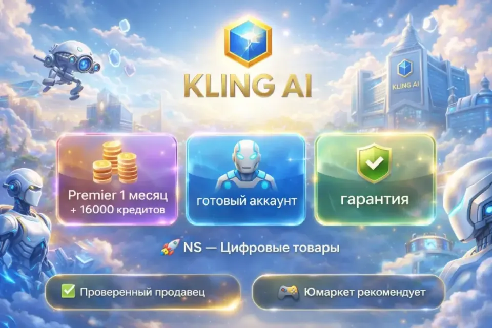🔰 Kling AI Premier — [1 месяц 5000 + 16000 кредитов / готовый аккаунт] 🔰