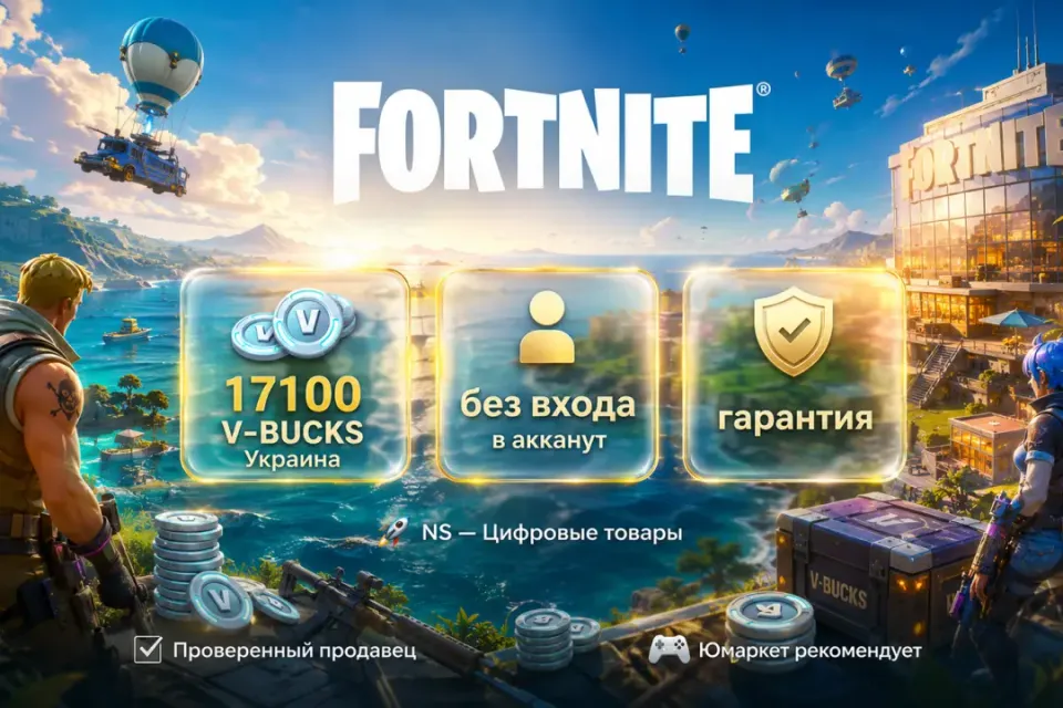 🔰 Fortnite Украина — [17100 V-BUCKS / любая платформа / без входа в акканут] 🔰
