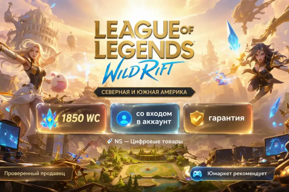 🔰 League of Legends: Wild Rift — [1850 WC [Северная и Южная Америка] на Ваш аккаунт] 🔰