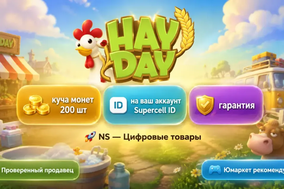 🔰 Hay Day — [куча монет 200 шт на Ваш аккаунт] 🔰