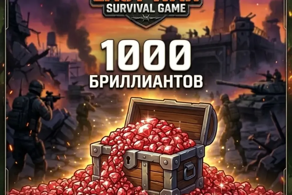 ♦️Last War: Survival♦️1000 Бриллиантов♦️БЫСТРО И НАДЁЖНО♦️ВХОД ЧЕРЕЗ ПОЧТУ♦️