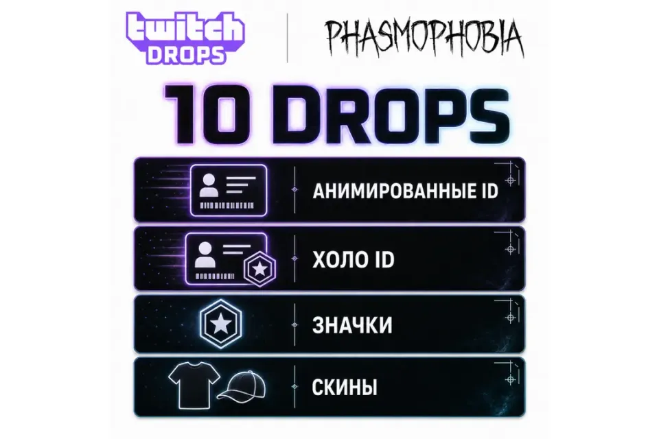 ✅⭐★ ВСЕ ВОЗМОЖНЫЕ ДРОПЫ(10) ★ Анимированные/Холо ID + Значки + Скины ★ АВТОВЫДАЧА ★⭐✅