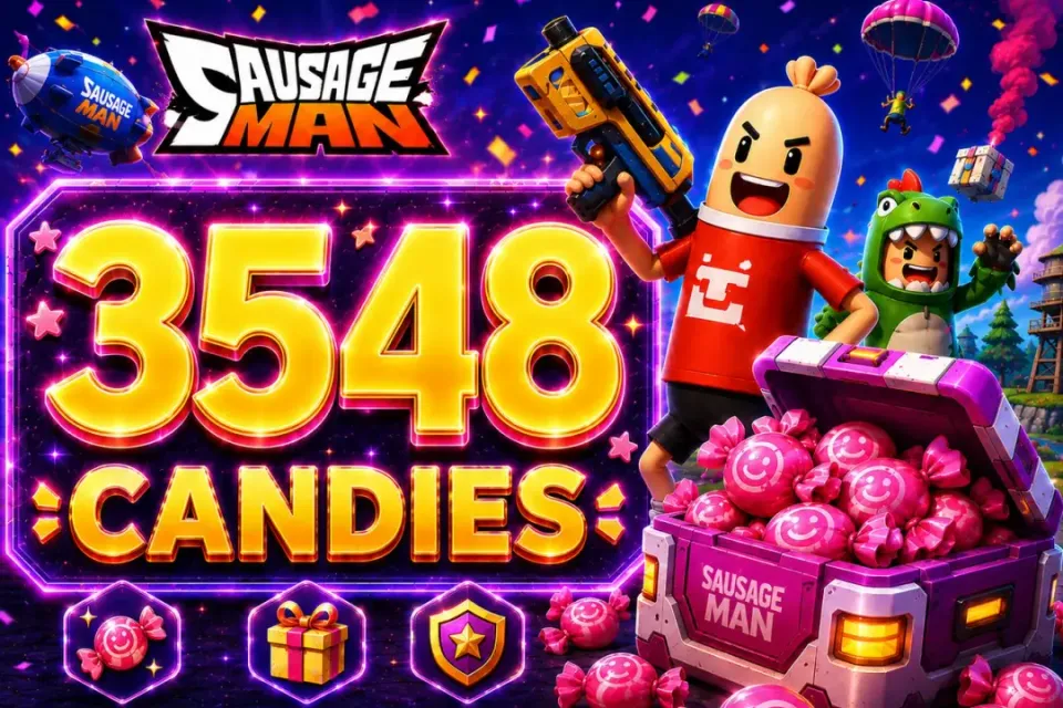 🍬 Sausage Man — 3548 Candies 🎁 Пополнение по ID 🎁 ✅Быстрая доставка✅