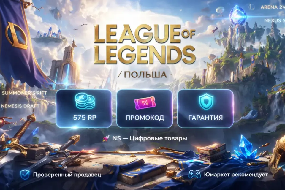 🔰 League of Legends — [575 RP [Польша] промокод на Ваш аккаунт] 🔰