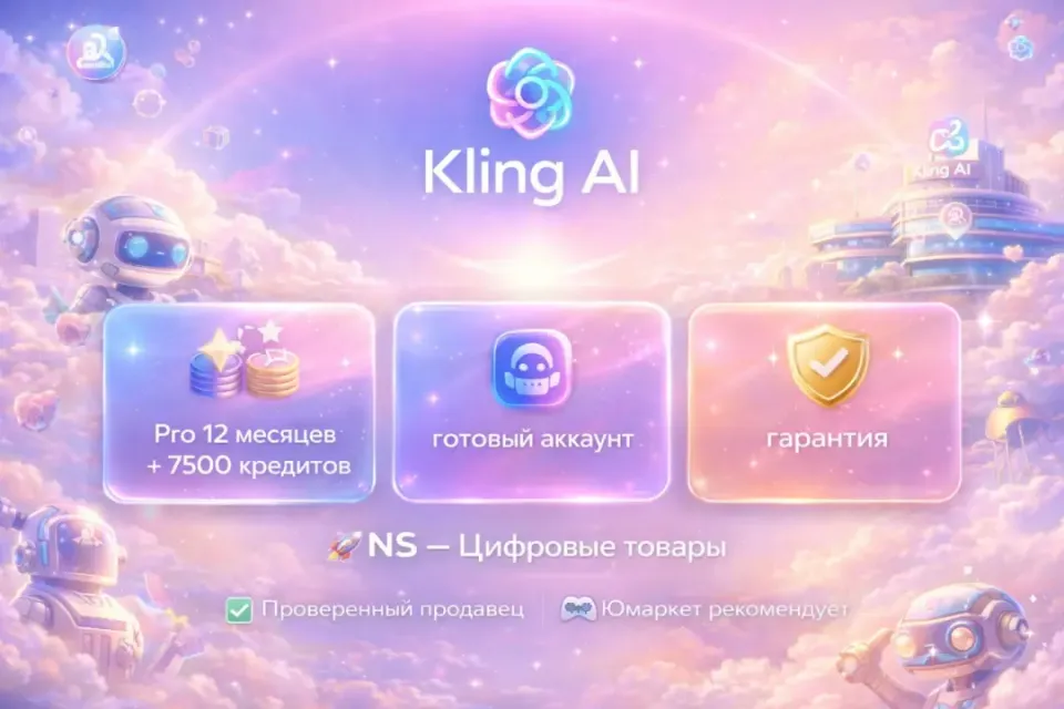 🔰 Kling AI Pro — [12 месяцев 24000 + 7500 кредитов / готовый аккаунт] 🔰