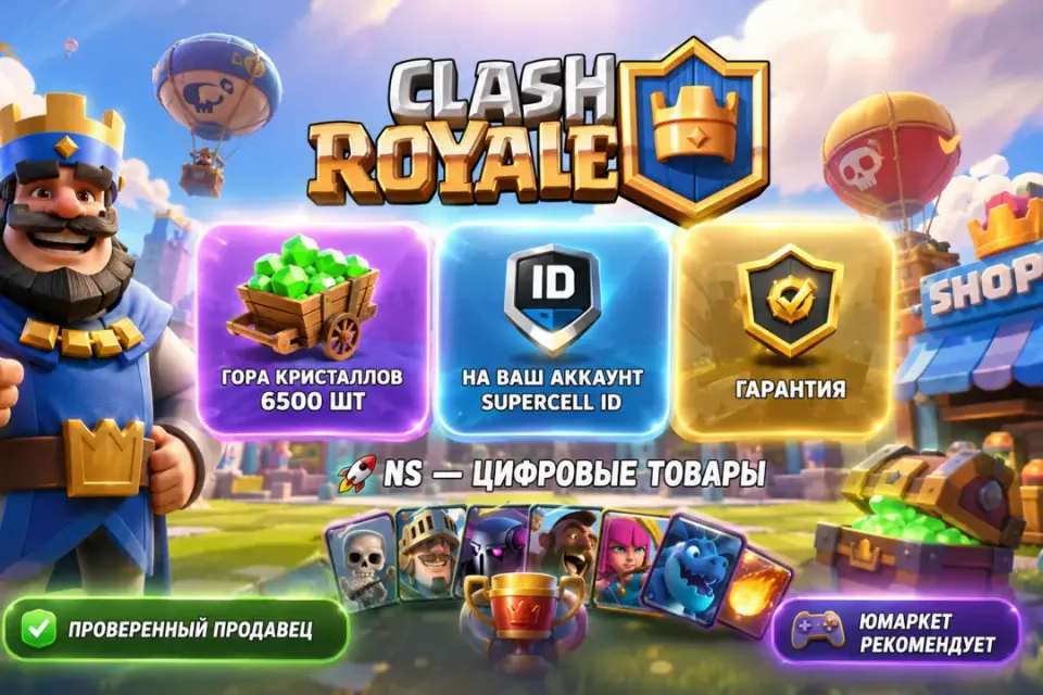 🔰 Clash Royale — [гора кристаллов 14000 шт на Ваш аккаунт] 🔰
