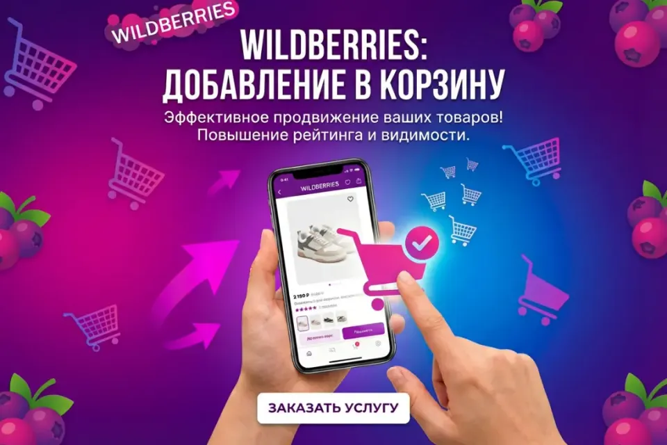 Wildberries Добавление товара в корзину 100 штук
