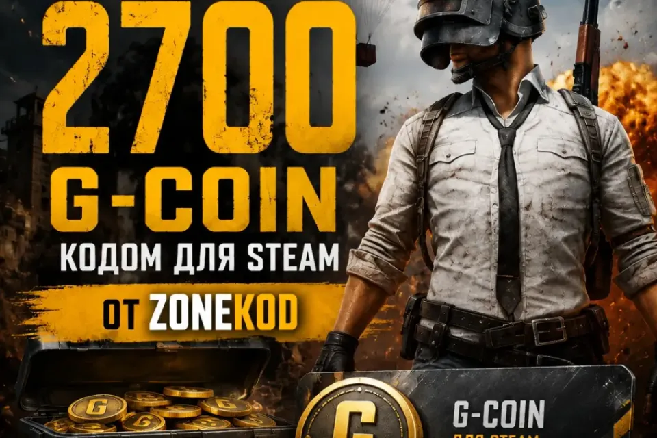 ⭐PUBG | Моментально | Код Steam | Любой сервер⭐🔥🍁2700 G-coin🍁🔥